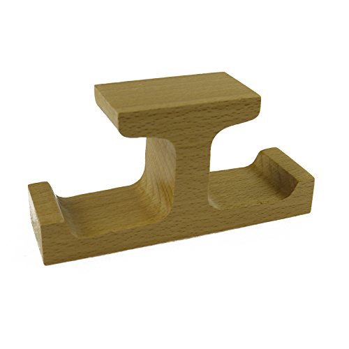 Lemo wooden dual mount headphone stand adhesive hooks u…