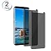 [2Pack]XKAUDIE Galaxy S8 Privacy Screen Protector 3D Curved Full Coverage Case Friendly Premium Tempered Glass Screen Protector For Samsung Galaxy S8(Transparent) Anti-Scratch 9H Bubble Free