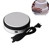 Motorized Turntable Display,Yuanj 360 Degree Electric Rotating Display Turntable for Display Jewelry, watch, digital product, shampoo, glass, bag, Models, Diecast , Jewelry and Collectibles (Kitchen)