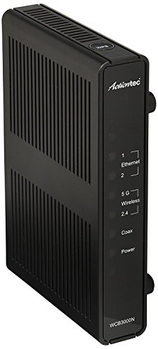 Actiontec Single Dual-Band Wireless Network Extender and Ethernet Over Coax Adapter (WCB3000N01) (Certified Refurbished)