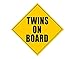 ZONETECH Twins On Board Magnet - Safe Caution Safety Sign Children Magnetic