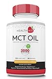 Highly Concentrated Premium MCT Oil for Men and Women with only Caprylic C8 and Capric C10 Acid. Energy Supplement for Weight Loss, Mental Focus, Metabolism, Endurance, Heart Health. Keto and Paleo
