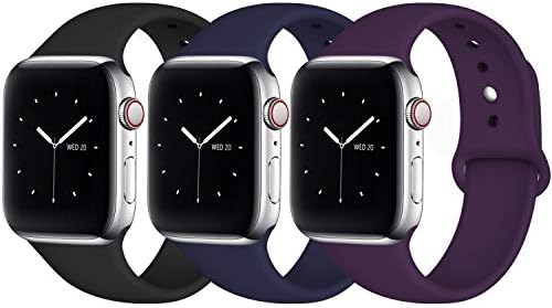 Fuleda Compatible with Apple Watch Band 38mm 40mm 42mm 44mm, Replacement Accessory Bands for iWatch Series 4, Series 3, Series 2, Series 1, S/M M/L