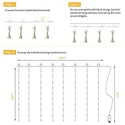 Curtain String Lights, USB Powered Hanging Fairy