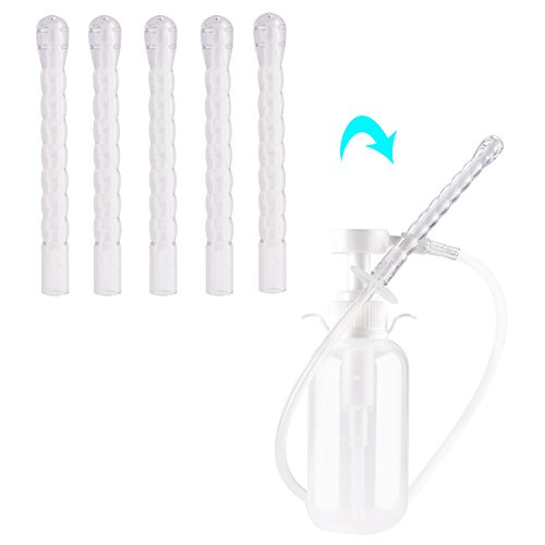 5Pack MedicalGrade Flexible Enema Nozzle Comfort Tip Nozzle Enema