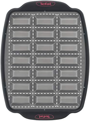 Tefal Crispybake Moule 21 mini financiers, 100% Silicone haute qualité, Résistance, Cuisson parfaite, 29x21 cm J4171314 - Cuisine A Vivre Tefal Crispybake Moule 21 mini financiers, 100% Silicone haute qualité, Résistance, Cuisson parfaite, 29x21 cm J4171314