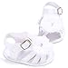 ESTAMICO Baby Girls' Flower Sandals Infant Summer Shoes First Walkers White 6-12 Months