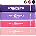 Resistace Band Set Resistant Band Workout Excercise Bands for Booty Building with 2 Workout E-Books for Strength Training and Physical Therapy - Fitness Loops for HIPS and Leg (4 Set Pink)