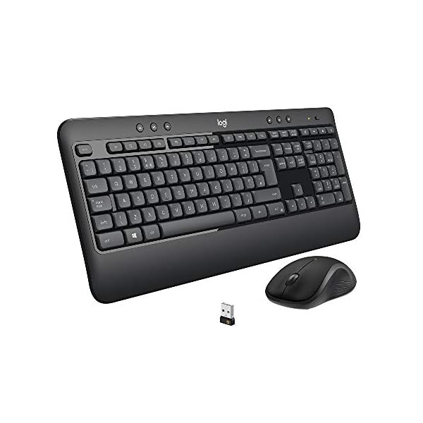 Logitech-MK540-Wireless-Keyboard-and-Mouse-Combo-for-Windows-24-GHz-Wireless-with-Unifying-USB-Receiver-Wireless-Mouse-Multimedia-Hot-Keys-3-Year-Battery-Life-PCLaptop-UK-QWERTY-Layout-Black Logitech MK540 Advanced Wireless Keyboard and Mouse Combo for Windows, 2.4 GHz Unifying USB-Receiver, Multimedia Hotkeys…