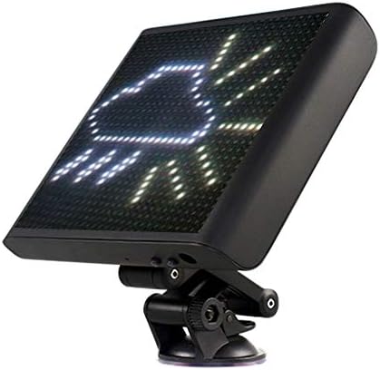 Car Bluetooth Led Display,Full Color Programmable 12V Animation Expression Car Display Logo Screen Compatible With Android And Ios System
