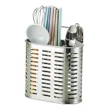 Stainless Steel Hanging 2 Compartments Mesh Utensil