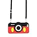 Mickey Mouse Camera Case with Length Adjustable Strap for iPhone 7 8 iPhone7 iPhone8 Regular Soft Silicone Red Black Color 3D Disney Cartoon Protective Lovely Kids Teens Girls Women Boys