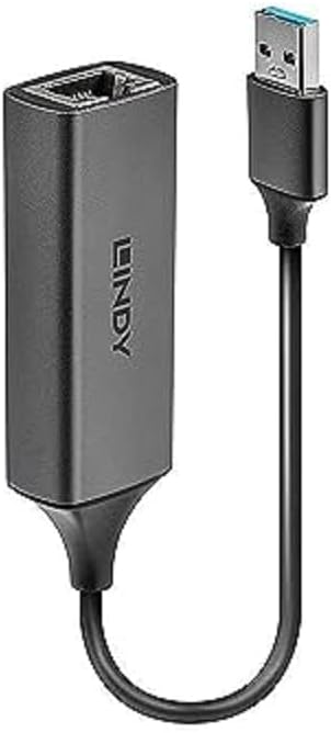LINDY USB 3.0 Gigabit Ethernet Converter Adapter for Laptops Ultrabooks