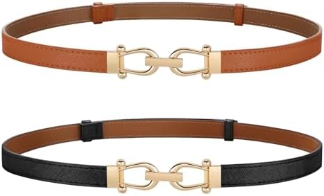 Amazon.com: WERFORU 4 Pack Women Skinny Elastic Waist Belt  display picture 2