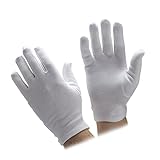 Children's White Cotton Parade Gloves - Sold by Pair (4-6 years)