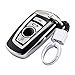 TurningMax Keyless Entry Remote Cases Key Fob Cover with Keychain Full Protection Soft TPU Holder Shell for BMW 1 3 4 5 6 7 Series and X3 X4 M2 M3 M4 M5 M6 – Silver