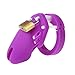 YiFeng Short Silicone Male Chastity Device Belt Restraint Cage Bondage Fetish Gimp Toy (Purple)
