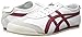Onitsuka Tiger Mexico 66 Fashion Sneaker, White/Burgundy, 8.5 M Men's US/10 Women's M US