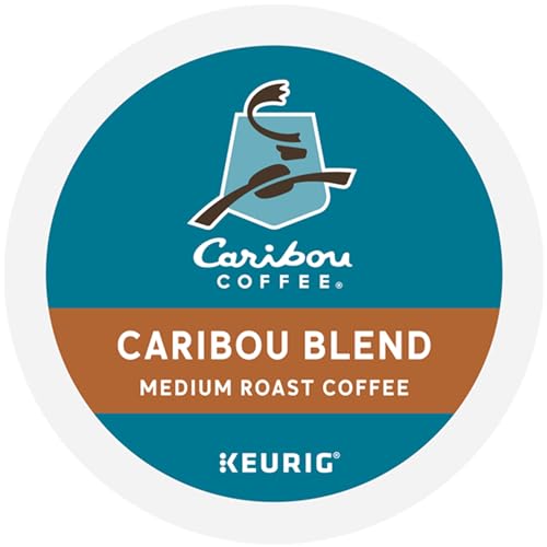 CARIBOU COFFEE CARIBOU BLEND, KEURIG SINGLE-SERVE K-CUP PODS, MEDIUM ROAST COFFEE, 32 COUNT(PACK OF 1)