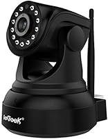 [Updated Version] IP Camera, ieGeek 720P HD WiFi IP Cam Surveillance Security System Video Recording Sonic Recognition P2P Pan Tilt Remote Motion Detect Alert With Two-Way Audio Support 64GB Micro SD