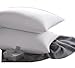 East Coast Bedding Goose Down Sleeping Pillow White 600 Fill Power with 400 Thread Count 100% Cotton for Couch, Side Sleeper, Travel & Bed Pillows - Queen Size Firm - 2 Pack
