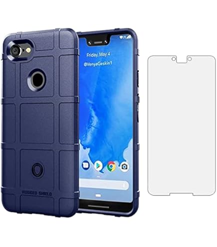 Amazon.com: Phone Case for Google Pixel 3 XL with Tempered Glass