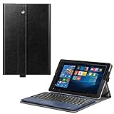 Fintie 2018 RCA Cambio 10.1" W101SA23T1S / W101SA23T2 Case - [Multi-Angle Viewing] Portfolio Business Cover for 10.1 inch RCA Cambio 2-in-1 Window Tablet with Kickstand, Black