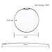 DYZD Multicolor Steel Wire Keychain, Stainless Key Ring, Durable Steel Cable Ring, Cable Keyring Twist Barrel (10pcs)