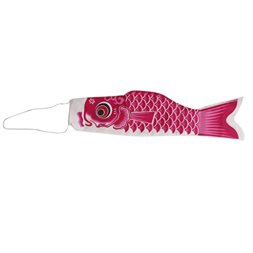 sea-junop Japanese Windsock Carp Flag Sailfish Fish Wind Streamer (Pink) size 55cm - Thumbnail 3