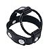 YiZYiF Men's Leather Ball Lifter C-Strap Thongs Mention Bracelet Ring Underwear (Mention Ring #2)