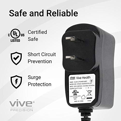 Vive Precision Blood Pressure Machine Bundle (BPM + Case + Charger) - Heart Rate Monitor - Automatic BPM Upper Arm Cuff - Sphygmomanometer for Hypertension and Accurate Pulse Measurement - Thumbnail 4