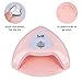 MelodySusie Eos Pro12W UV/LED Nail Lamp - Smart Nail Dryer, Cures All Major Gel Nail Polish Brands, Pink