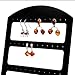 CozyCabin 48-hole Jewelry Display Rack Vintage Earring Holder Hanger Jewelry Stand Organizer Earring Display (Black B)