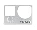 Faceplate Front Cover Face Plate with Mode Button & Cushion - Frame Housing Repair Part Fix for GoPro Hero 4 Black and Silver Edition
