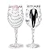 Enesco Designs by Lolita Wine Glass, Bride & Groom Set os 2, 15 oz