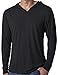Yoga Clothing For You Mens Triblend Lightweight Hoodie Tee, Large Vintage Black