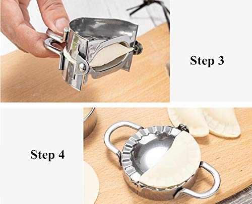 image for Cacovedo Dumpling Maker - Pie Ravioli Dumpling Wrappers Mold, Stainles