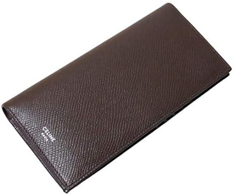 Amazon Celine セリーヌ メンズ 長財布 ダークブラウン バーティカル ウォレット 10c3ben 19br Celine セリーヌ 財布