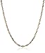 Amazon Collection 14k Gold Singapore Chain Necklace (1.35mm)