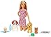 Barbie Doggy Daycare Doll, Blonde, and Pets Playset with Puppy that Poops and One that Pees, Plus Color-Change Paper and More primary