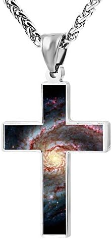 Simple Small Zinc Alloy Religious Cross Necklace For Men Women,Print Space