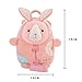 Me Too Girls Backpack Toddler Leash Backpack for Girls Easter Plush Bunny Toys Pink Backpack 11 Inches with Traction Rope