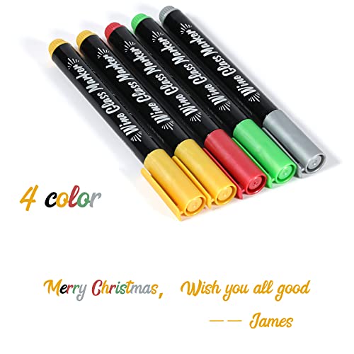 GainArt Wine Glass Markers, Pack of 5, Erasable Markers For Decorating