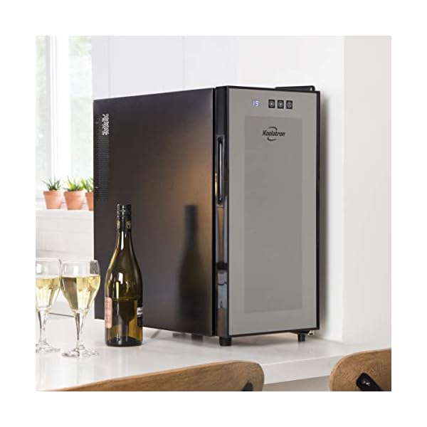 Koolatron-KWT10BN-Wine-Cooler-with-10-Bottle-Capacity-Vibration-Free-Thermoelectric-Cooling-Digital-Temperature-Controls-Black