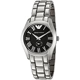Emporio Armani Women's AR0681 Charcoal Grey Dial Stainless Steel Watch