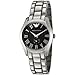 Emporio Armani Women's AR0681 Charcoal Grey Dial Stainless Steel Watch