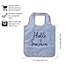 Kate Spade New York Blue Striped Reusable Shopping Tote, Seersucker