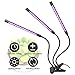 Spectrum Grow Light for Indoor Plants – Succulents Red/Blue Spectral Illumination Lamp, 27W 54 LED Bulbs, Automatic Timing, 5 Lightness Adjustment, 3 Lighting Modes, Flexible Bracket Bending Freely