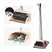 LiKe Broom and Dustpan Set/Dust Pan Standing Upright Sweep Set for Home Office Commercial Hardwood Floor Use(Blue)