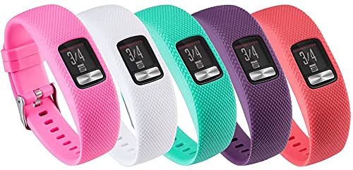 Tyogeephy Band for Garmin Vivofit 4, Soft Silicone Replacement Watch Band Strap for Garmin Vivofit 4 Activity Tracker, Small, Large